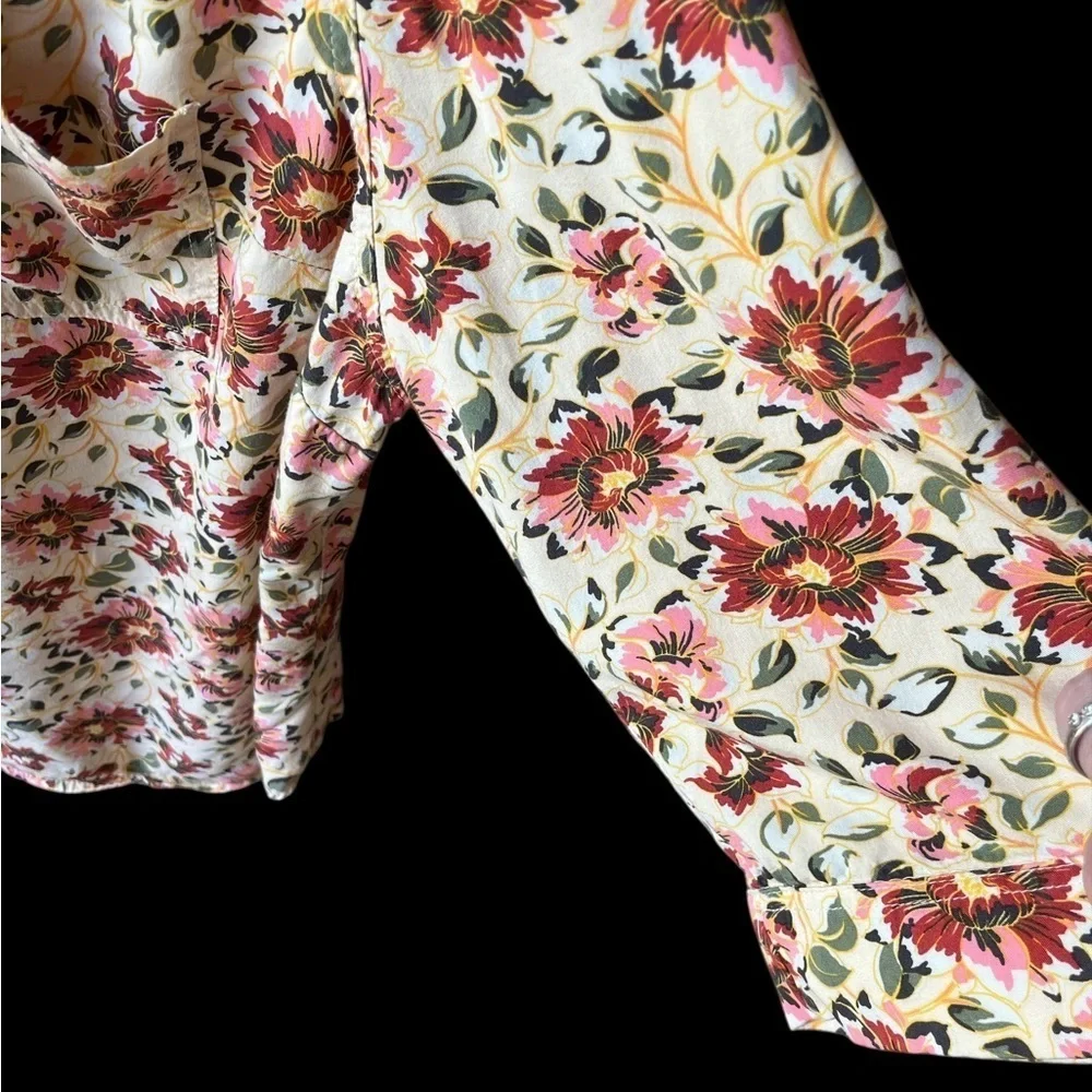 Torrid PreLoved 3/4 Sleeve Floral Print Women's Plus Top